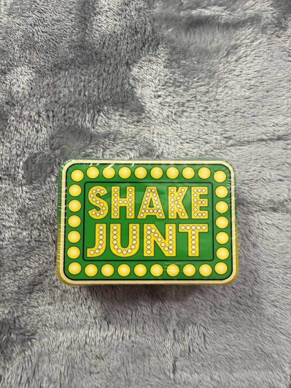 New Shake Junt Skateboard Wax Green Yellow Block Logo Curb Rail Ledge Street